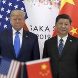 Le président américain Donald Trump et son homologue chinois Xi Jinping, ici lors d'un sommet du G20 en 2019, se sont parlé jeudi (archives). KEYSTONE/AP/SUSAN WALSH